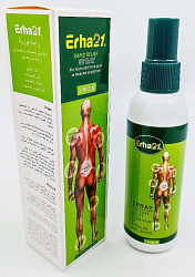 Спрей для тела Erha21 RAPID RELIEF SPRAY от боли в мышцах и суставах (зелёный), 100мл.