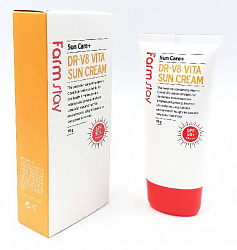 Солнцезащитный Крем для лица Farmstay DR-V8 Vita Sun Cream SPF50+ PA+++, с витаминами, 70мл.