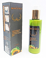 Крем для увеличения груди BONVITA Papaya Breast Enhancement Massage Essence Milk, (Папайя), 150мл 
