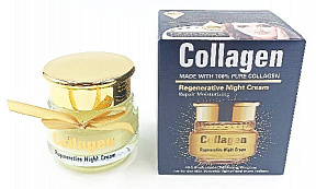 Регенерирующий ночной крем Wokali Collagen 55г