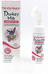 Пенка для умывания с щеточкой Fruit Of The Wokali Donkey Milk c протеинами ослиного молока, 150 мл.