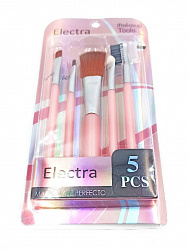 Набор из 5 кистей для макияжа Electra Perfecto (розовый цвет), 5шт.