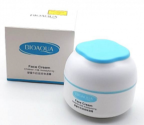 Увлажняющий Детский Крем для лица молочный белок мягкий Bioaqua Face Cream,50g