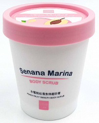 Скраб для тела Senana Marina Peach Silky Smooth c экстрактами персика и грецкого ореха, 200мл.