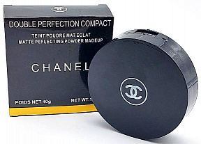 Пудра Chanel Double Perfection Compact с зеркалом и двумя остеками, 40г. тон02