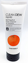 TONYMOLY CLEAN DEW Red Grapefruit Foam, очищающая пенка для умывания с красного грейпфрута, 180мл. 