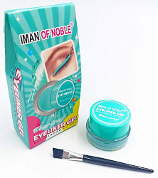 Подводка гель-лайнер для глаз водостойкая IMAN OF NOBLE EYELINER GEL,(голубая), 4г.