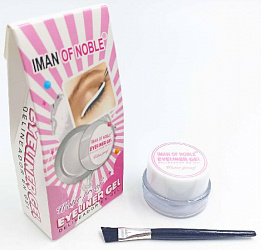 Подводка гель-лайнер для глаз водостойкая IMAN OF NOBLE EYELINER GEL,(белая), 4г.