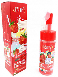 USHAS Silky Milk Strawberry Пенка для умывания с щеточкой, экстракт клубники, 155 мл