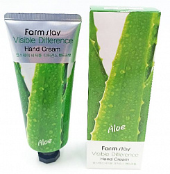 Крем для рук Farm Stay Visible difference с экстрактом алоэ,100 г.