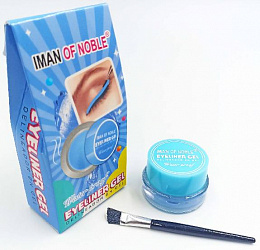 Подводка гель-лайнер для глаз водостойкая IMAN OF NOBLE EYELINER GEL,(синяя), 4г.